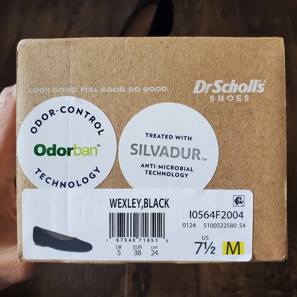 Dr. Scholl's Women's Wexleys Flats Black Size 7 1/2 US NEW - Picture 3 of 7